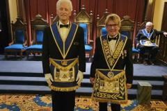 V.W. Bro. James McCutcheon, Grand Steward, and Immediate Past D.D.G.M., R.W. Bro. James E. Brien