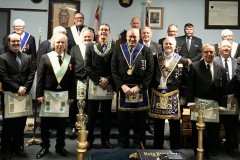 V.W. Bro. George Carpenter's 25 Years a Past Master pin and certificate presentation (Mar 10, 2026)