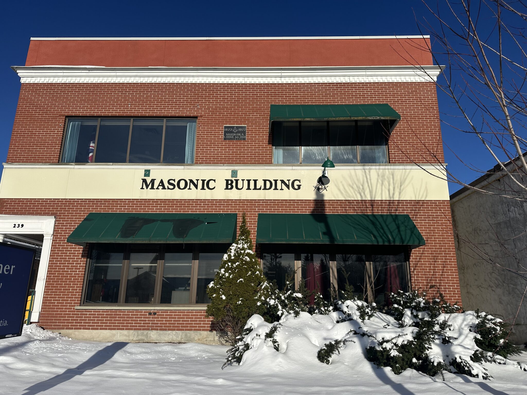 Muskoka Lodge No. 360 building exterior