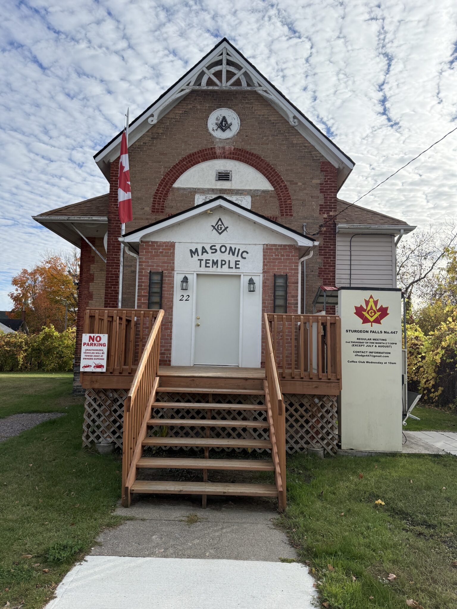 Sturgeon Falls Lodge No. 447 building exterior
