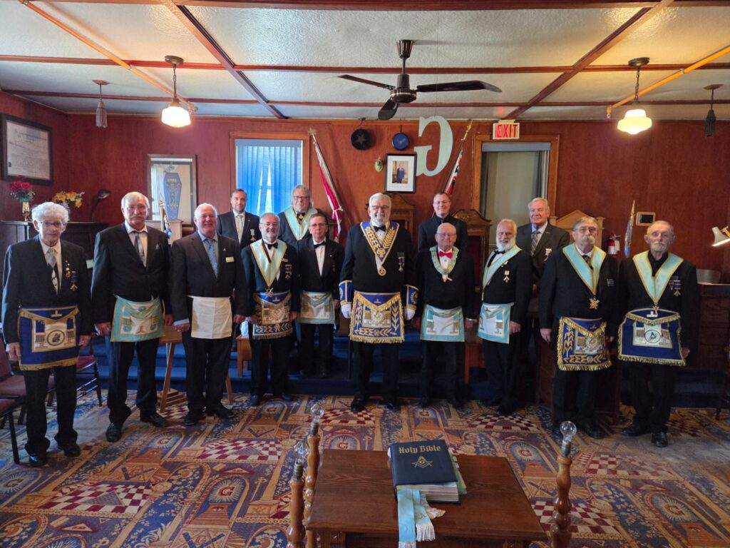 Brethren at Algonquin Lodge’s September meeting